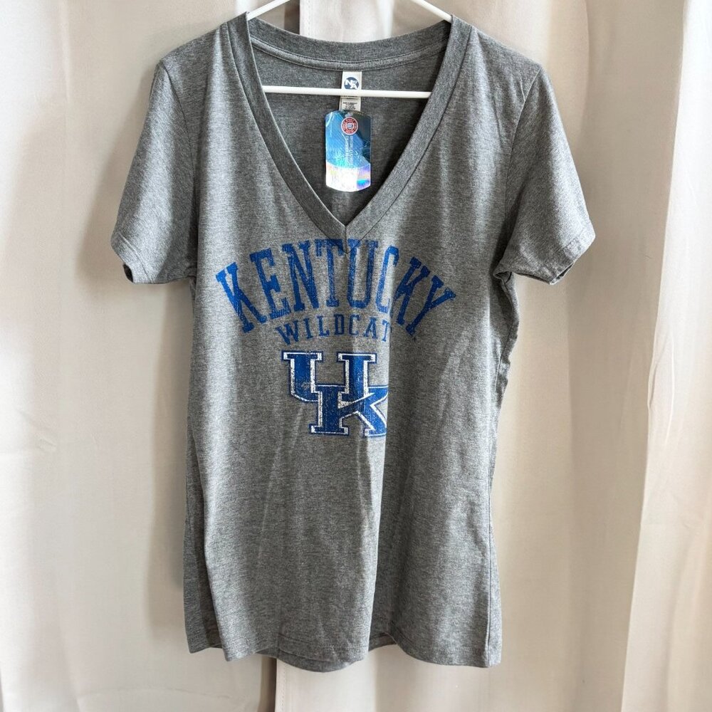 New Agenda UK Womens Top Size 2X University‎ of Kentucky Sports V-Neck 18930